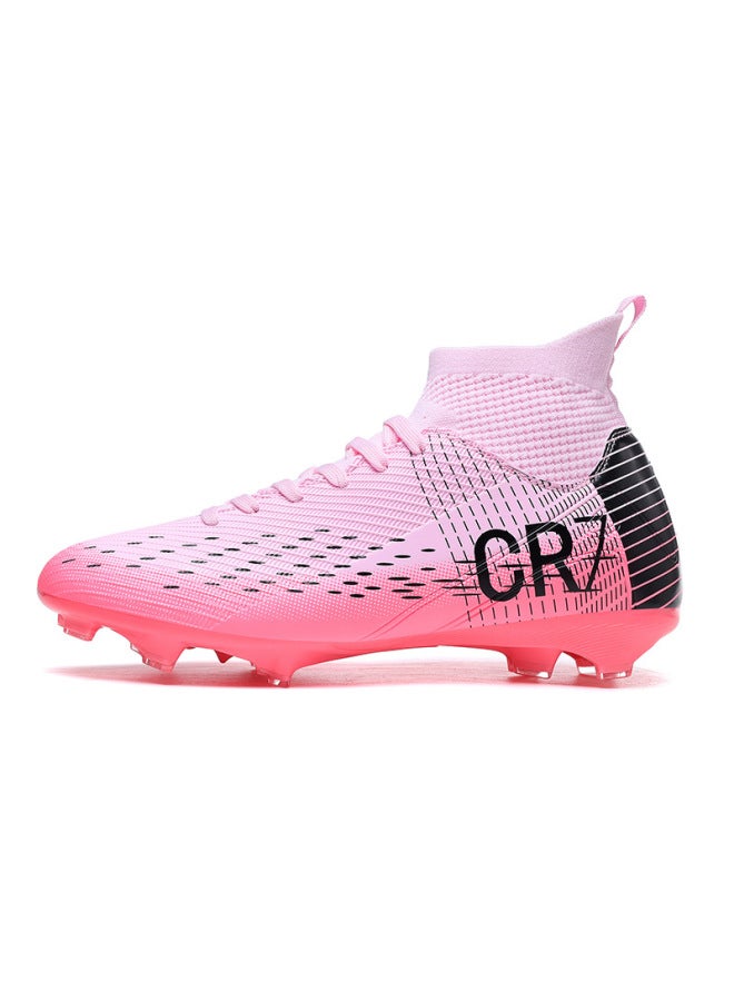 New High-top Studded Soccer Shoes For Youth And Adults, Hot For Outdoor Training And Matches, Wear-resistant From Stock
