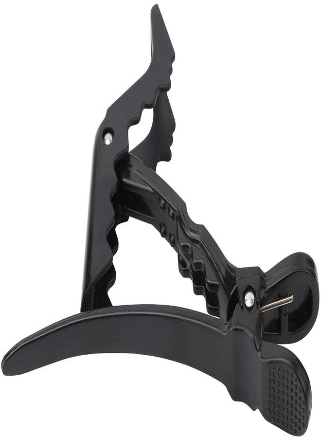 Rlanos Professional Hair Styling Clips Sectioning Crocodile hair clips Duckbill Clips Section clips, Non-Slip Hairdresser dedicated Partition Hairgrips For Thick Hair Large Hairpin Black (pack of 6) - Image 4