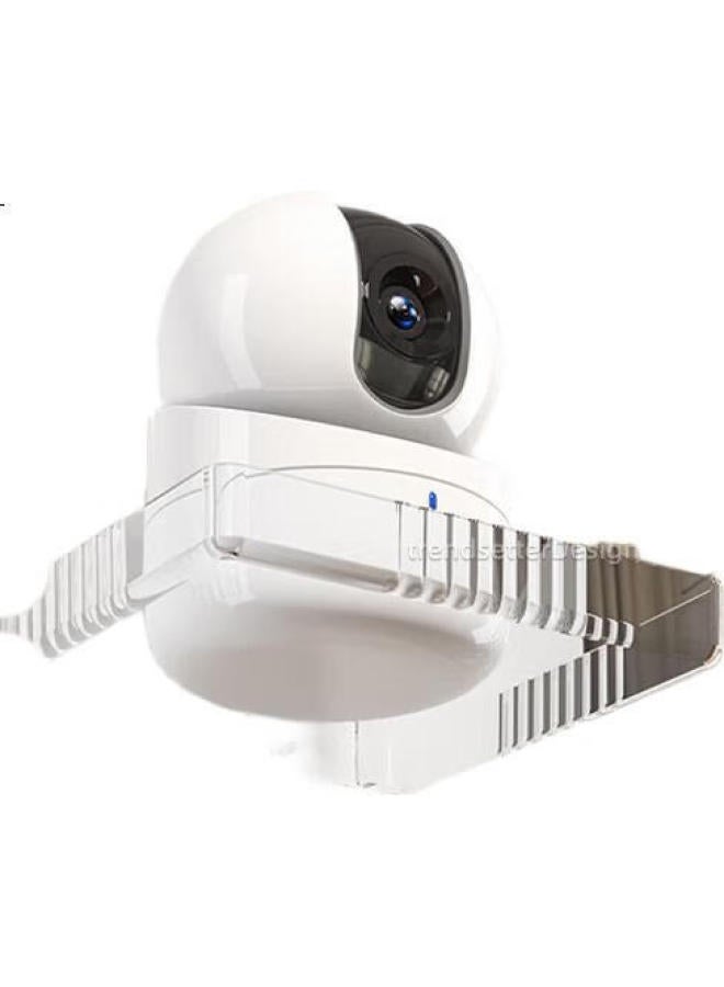 Trendsetter Camera Mount, No Drilling Required, Suitable For Xiaomi, Huawei, 360, Yingshi, Tp-Link, Pulin, Xiaobai Surveillance Camera Bracket, Base, Wall-Mounted, Fixed, No-Nail Hanging Rack - Image 3