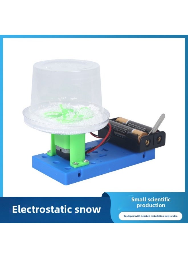 Generic - DIY Science And Technology Small Production Electric Electrostatic Flying Snow Xueming Handmade Science Experiment Children's Science Popularization Device Materials-Specifications:Version Of Electrostatic Snow Plus Battery - Image 1