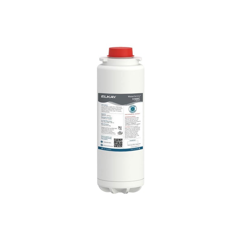 Elkay Elkay 51600C WaterSentry Lead  Microplastics NSFANSI Certified 6000 Gal 12 Month Filter 