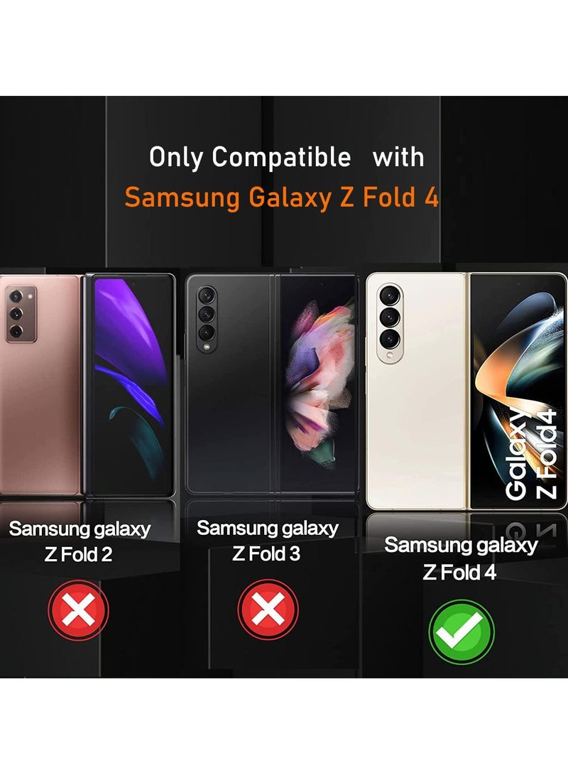 DUSALA 3 In 1 Screen Protector for Galaxy Z FOLD 4 Screen Protector film, Soft HD Clear Anti-Scratch Bubble-Free Full Coverage Screen front & back Protector Film for Galaxy Z FOLD 4 - Image 2