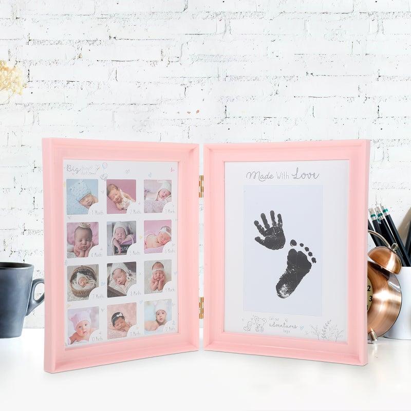 Baby Picture Frame Newborn Handprint Footprint Frame Baby Picture Frame - Image 2