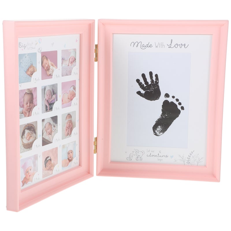 Baby Picture Frame Newborn Handprint Footprint Frame Baby Picture Frame - Image 1