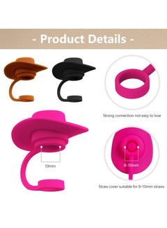 6 PCS Cute Straw Cover Toppers for 8-10 mm Straw, Funny Cute Straw Cap Cover, Cup Accessories Straw Covers for Stanley, Cowboy Cap Straw Stoppers Protector Reusable Drinking Accessories - pzsku/Z114FCEA59D94D810F85FZ/45/_/1709546032/b68922f0-5477-475f-b865-0481c8f909de