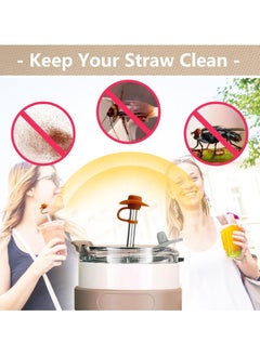 6 PCS Cute Straw Cover Toppers for 8-10 mm Straw, Funny Cute Straw Cap Cover, Cup Accessories Straw Covers for Stanley, Cowboy Cap Straw Stoppers Protector Reusable Drinking Accessories - pzsku/Z114FCEA59D94D810F85FZ/45/_/1709546053/35e52fe6-11f5-4c66-8b0e-1a07fbbc7b9d