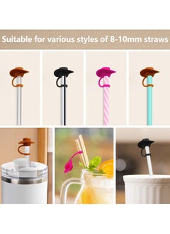 6 PCS Cute Straw Cover Toppers for 8-10 mm Straw, Funny Cute Straw Cap Cover, Cup Accessories Straw Covers for Stanley, Cowboy Cap Straw Stoppers Protector Reusable Drinking Accessories - pzsku/Z114FCEA59D94D810F85FZ/45/_/1709546055/7260e21f-7899-4ffd-ad31-1b262a818f63