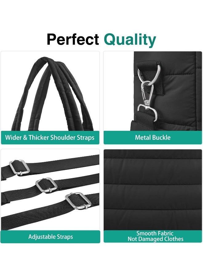 KUBYA Diaper Bag Tote, Baby Diaper Tote Bags Crossbody Hospital Bag Travel Large Mommy Bag, with Silicone Pacifier Case - Image 4