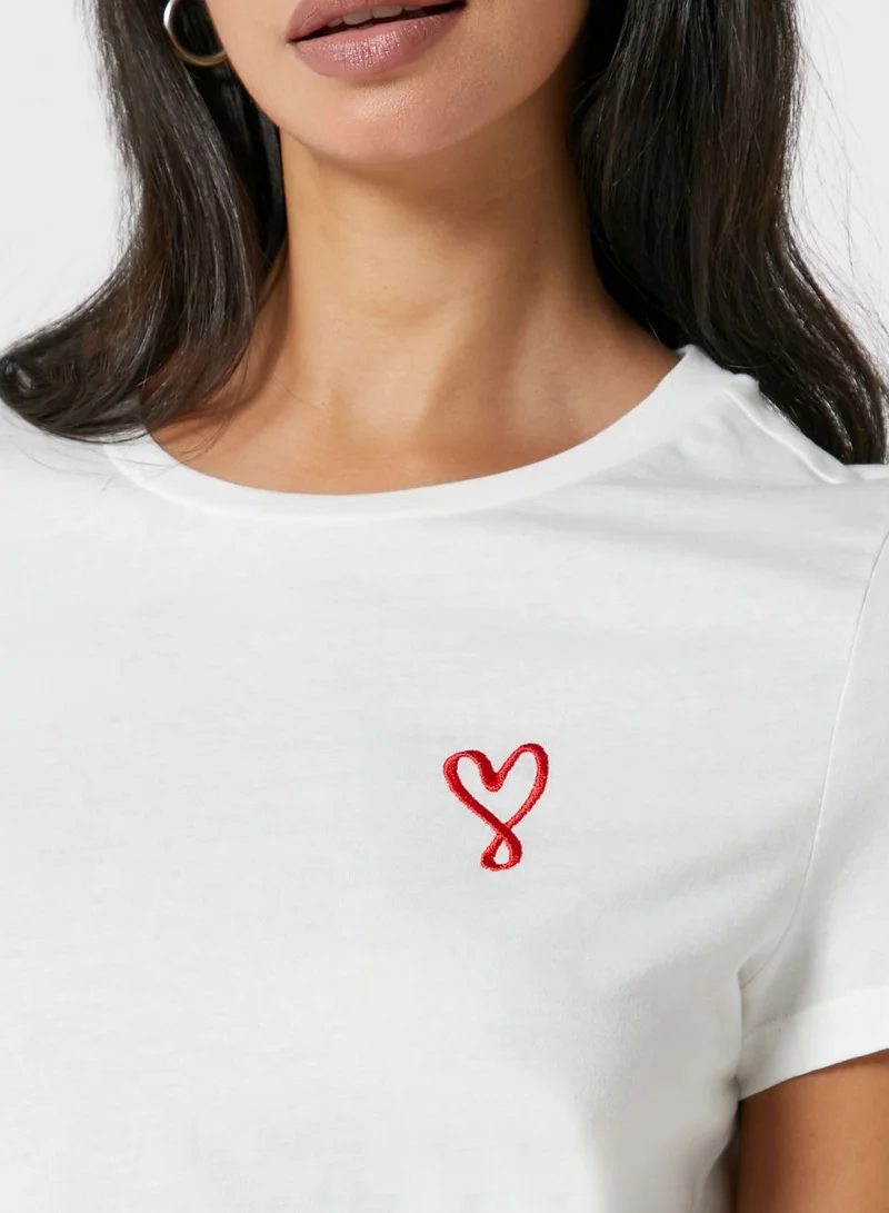 VERO MODA Round Neck T-Shirt