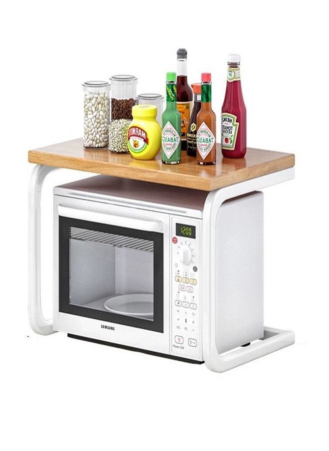 fashionhome Microwave Oven Rack Floor Standing Spice Storage Artifact Desktop 53 x 32 x 32 cm  - Image 2
