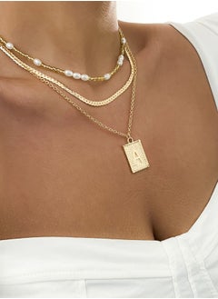 Al Aoyama Fashion Gold Color Heart-Shaped Necklace For Women Trendy Multi-Layer Pendant Necklaces Set Jewelry Gifts  - Image 5