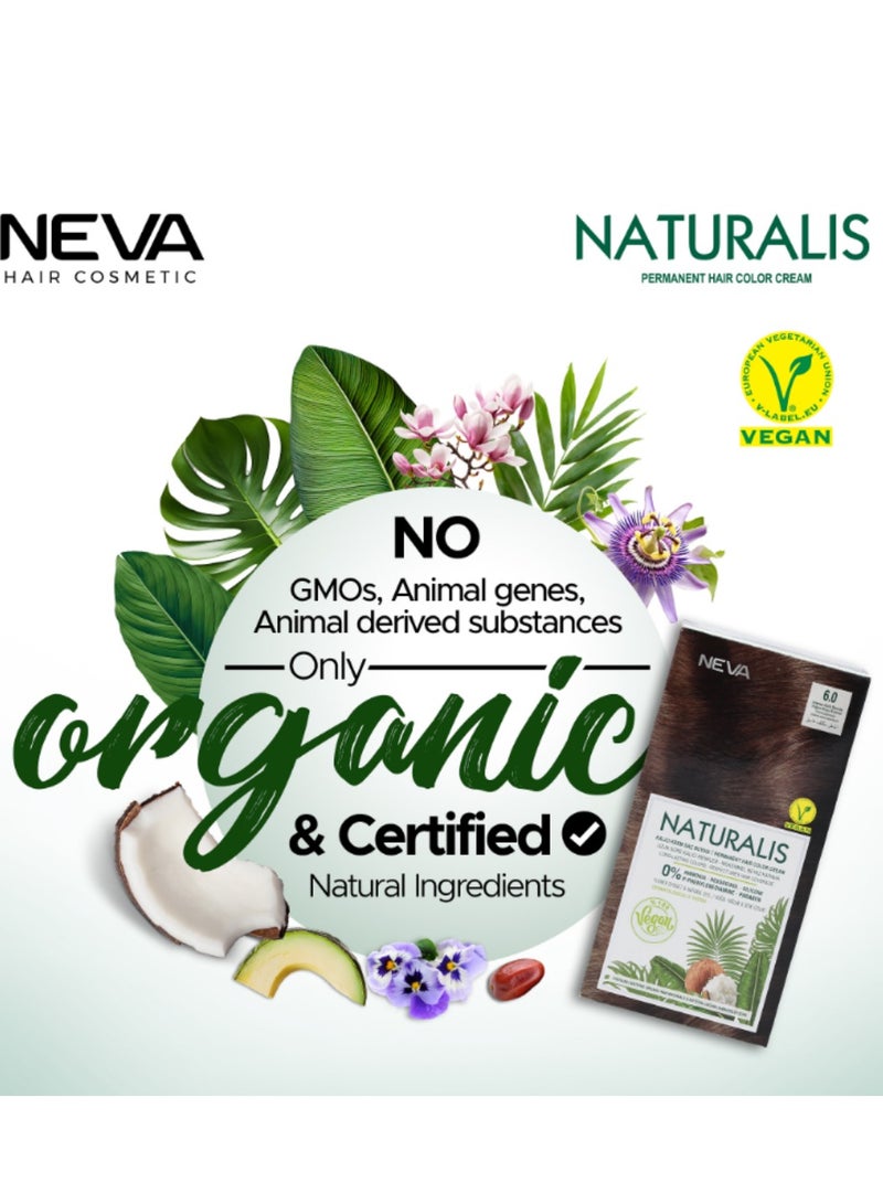 NEVA Naturalis Permanent Hair Color, Vegan,100% Gray Coverage, Organic, No Harmful Chemicals, Ammonia Free, Long-Lasting - INTENSE ASH BLONDE - 7.11 - Image 5