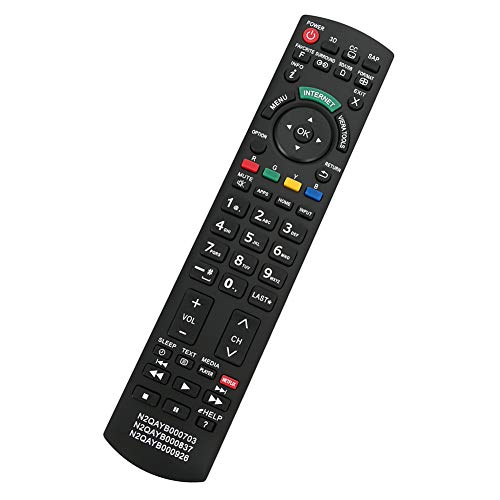 PERFASCIN New N2QAYB000703 N2QAYB000837 N2QAYB000926 Replacement Remote fit for Panasonic TV TC-39AS530U TC-40AS520U TC-42AS630U TC-50AS530U TC-50AS530UE TC-50AS630U TC-50ASU534 TC-55AS530U TC-55AS530UE - Image 2