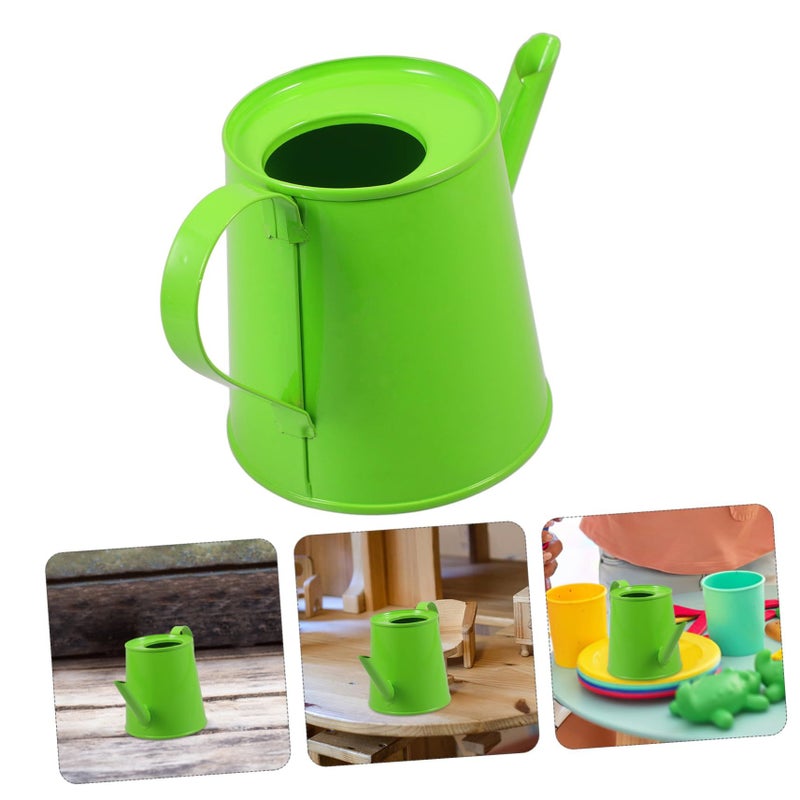 Green Mini Watering Can Lightweight Portable Decorative Photo Prop for Home Office - Image 5