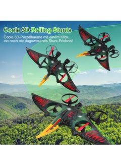 TIGER RC Aeroplane 2.4GHz Remote Controlled L0713 Quadcopter – Floating Fighter Aircraft RC Plane for Beginners, Children & Adults – Ready-to-Fly (RTF), USB Charging, Green  - Image 3
