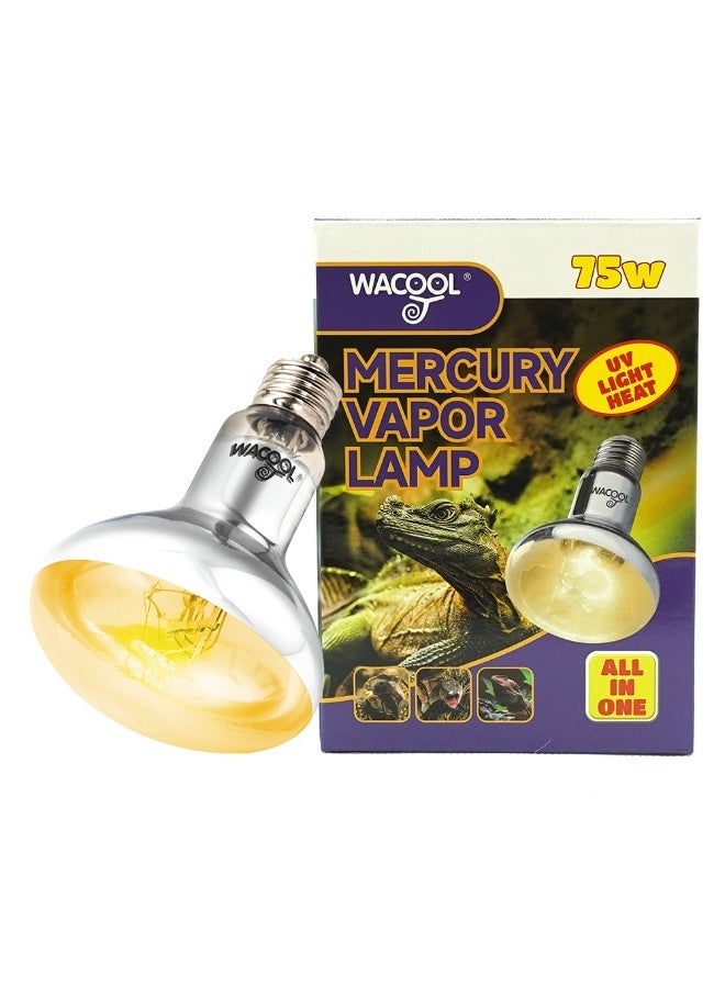 WACOOL مصباح بخار الزئبق متعدد الوظائف يعمل بالأشعة فوق البنفسجية والحرارة بقدرة 75 واط - Image 3