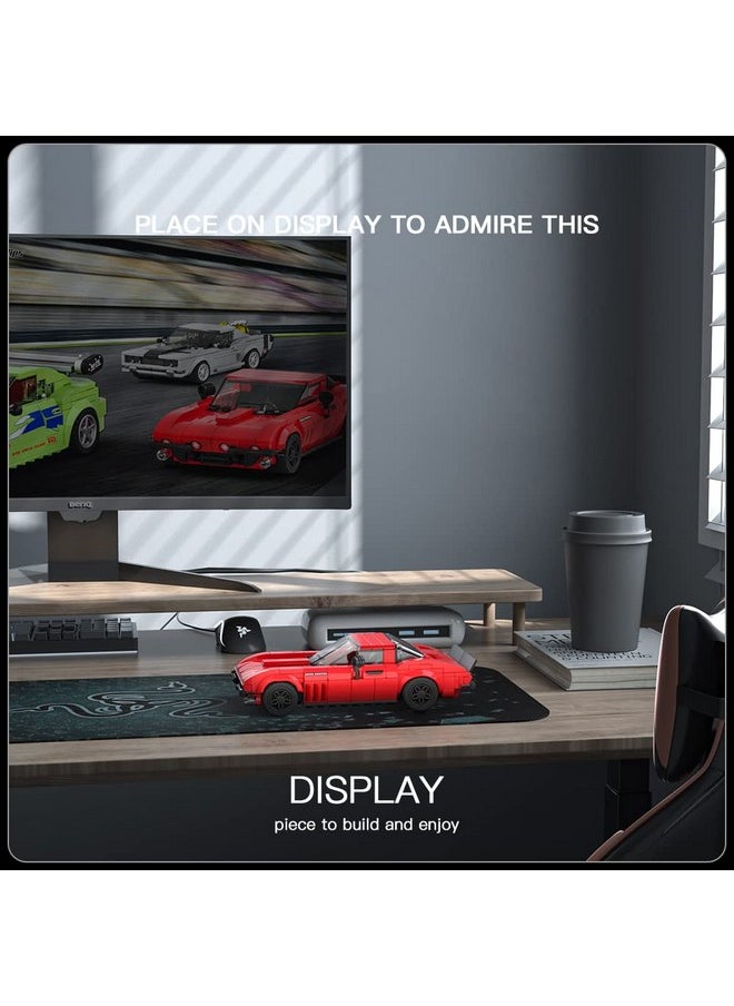 mould king Speed Champion Racing Car Building Sets With Acrylic Display Case Corvete Supercar 27034 Building Kit Toy Collectible Model Cars Building Blocks Gifts For Kids 8+(332 Pieces)  - Image 5