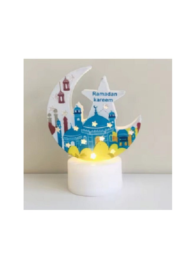 Generic Electronic Ramadan Candle, LED Lantern, Green Flame, Battery Operated, Ramadan Decorations, 1 Number, Yellow Lighting  - Image 1