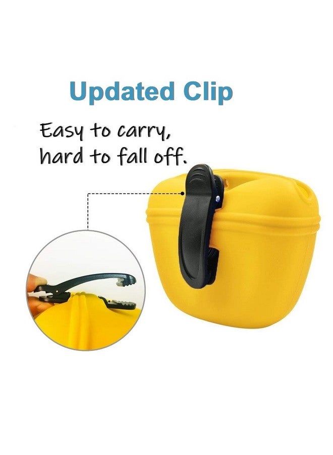 RoyalCare RoyalCare Silicone Dog Treat Pouch-Small Training Bag-Portable Dog Treat Bag for Leash with Magnetic Closure and Waist Clip[US Design Patent] - Image 3