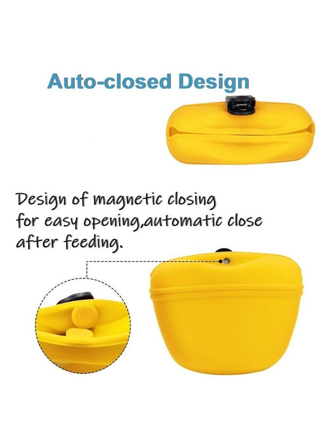 RoyalCare RoyalCare Silicone Dog Treat Pouch-Small Training Bag-Portable Dog Treat Bag for Leash with Magnetic Closure and Waist Clip[US Design Patent] - Image 4