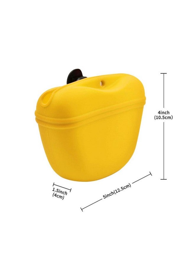 RoyalCare RoyalCare Silicone Dog Treat Pouch-Small Training Bag-Portable Dog Treat Bag for Leash with Magnetic Closure and Waist Clip[US Design Patent] - Image 2