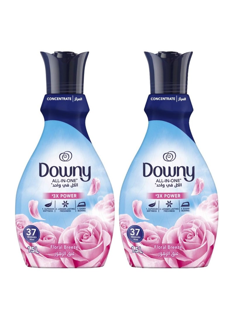 Downy Concentrate Fabric Softener Floral Breeze 1.5L Pack of 2