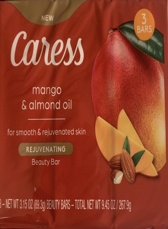 Caress Mango & Almond Oil for Smooth & Rejuvenated Skin 3 Bars