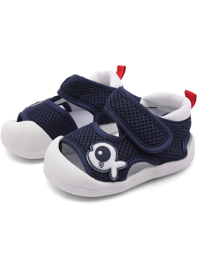 Kuner Baby Summer Sandals Breathable Mesh Rubber Sole Non-Slip Outdoor Shoes for Boys and Girls 9-30 Months  - Image 3