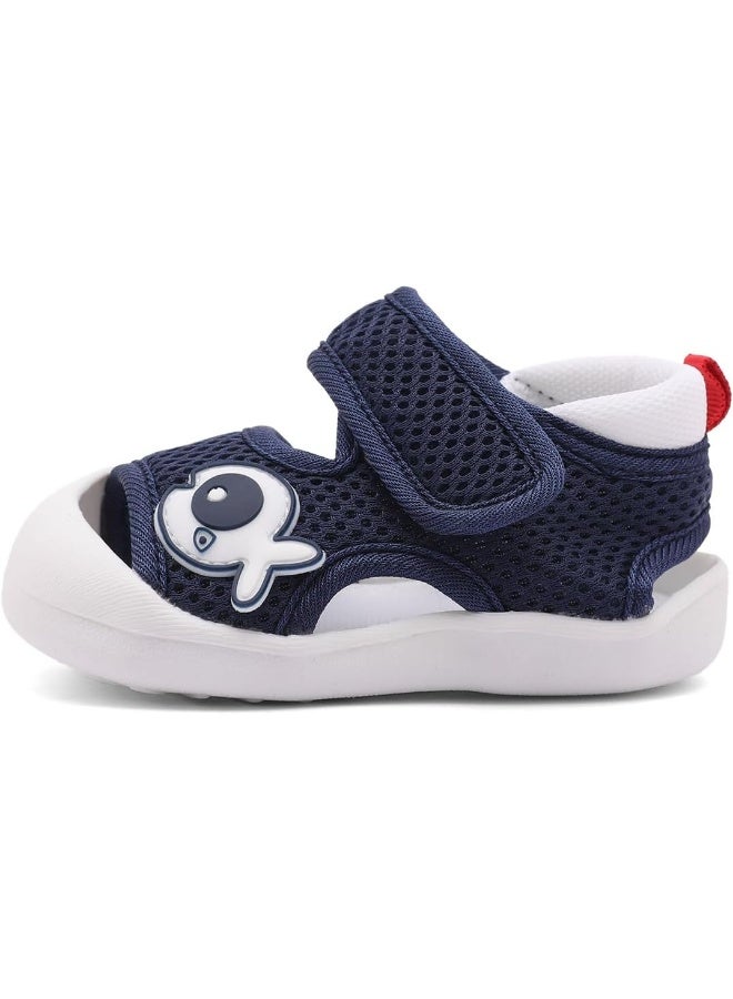 Kuner Baby Summer Sandals Breathable Mesh Rubber Sole Non-Slip Outdoor Shoes for Boys and Girls 9-30 Months  - Image 2