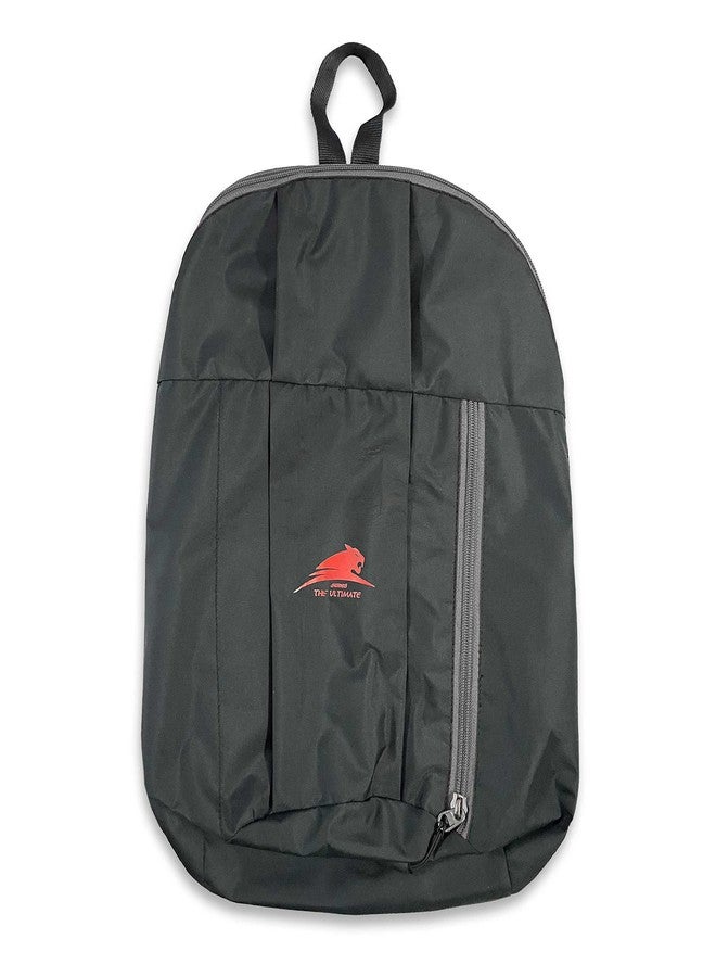 H-HEMES Small Bag for Daily Use 1 Compartment Mini Backpack 12 L Backpack (Grey, Red) - Image 2