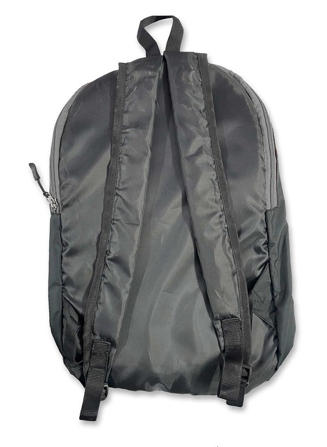 H-HEMES Small Bag for Daily Use 1 Compartment Mini Backpack 12 L Backpack (Grey, Red) - Image 3