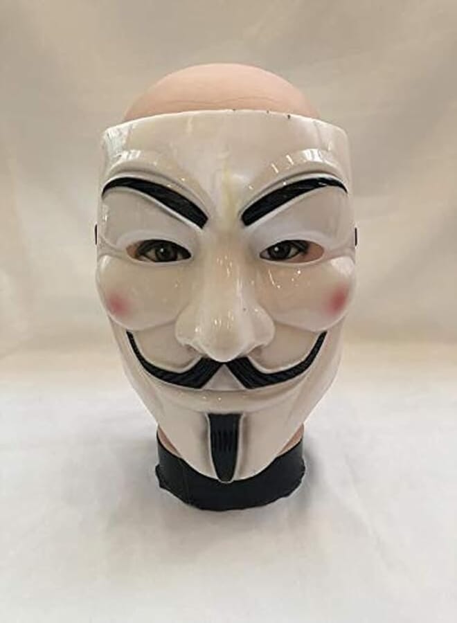 Other Generic Vendetta anonymous mask halloween cosplay party accessory (white) 