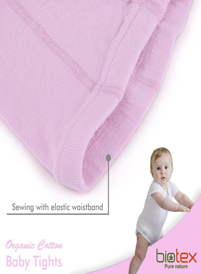 BIOTEX 3 Pairs Organic Cotton Baby Girl and Boy Tights for Winter, Seamless Newborn Leggings, Toddler Stockings, 0-18 Months - Image 2
