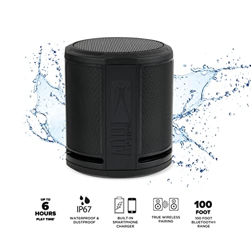 Altec Lansing HydraMicro Waterproof Bluetooth Speaker Lightweight Portable Speaker for Travel Outdoor Use Black - Image 3