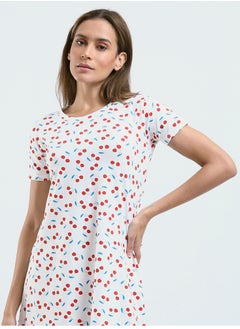 Mesery Sleepshirt Cotton Short Sleeves Printed  - Image 4