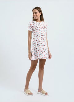 Mesery Sleepshirt Cotton Short Sleeves Printed  - Image 2