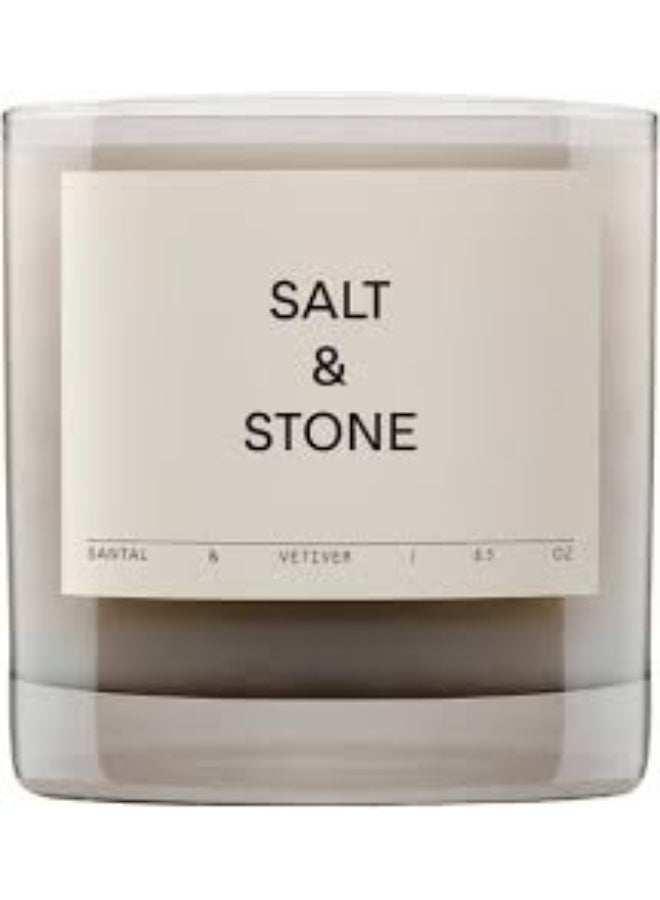 SALT & STONE Candle - Santal & Vetiver 240g - Image 4