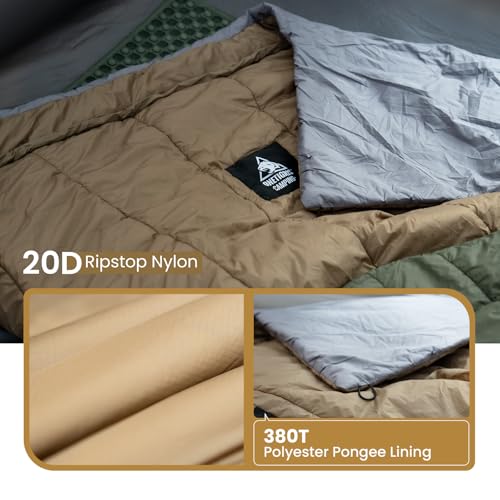 OneTigris Featherlite Ultralight Sleeping Quilt, Weighs 35oz, Warm Hammock Topquilt 40 Degree, with Footbox, Perfect for Outback Camping, Hiking, Backpacking and Hammocks - Image 5