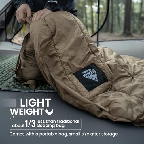 OneTigris Featherlite Ultralight Sleeping Quilt, Weighs 35oz, Warm Hammock Topquilt 40 Degree, with Footbox, Perfect for Outback Camping, Hiking, Backpacking and Hammocks - Image 4