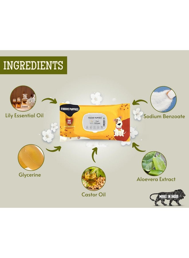 Anti-Bacterial Pet Wet Wipes For Cats & Kittens | (100 Wipes X 1Pack), 15Cm X 20Cm | Fresh Water Lily | Paraben Free & Cruelty Free | Alcohol Free | Daily Use - Image 5