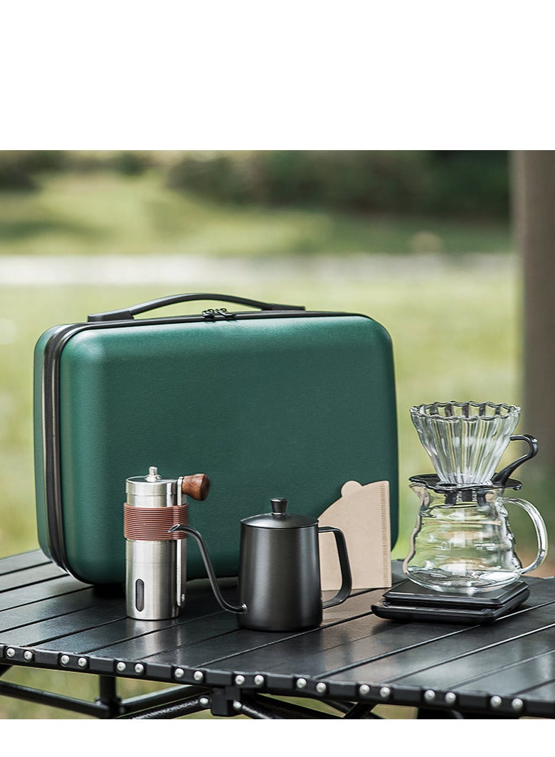 ZUIHAO V60 Coffee Maker Coffee Set 8 Pcs Drip Coffee Maker Kit, Portable Travel Kits Automatic Coffee Scale with Timer Coffee Pot with Thermometer Premium Coffee Set for Offices  Camping（Suitcase） - Image 1