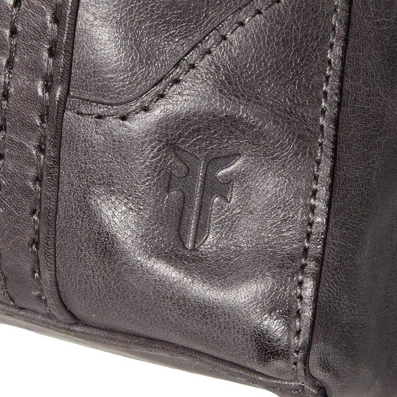 Frye womens Melissa Leather Handbag Tote Bag, Carbon, One Size US - Image 4