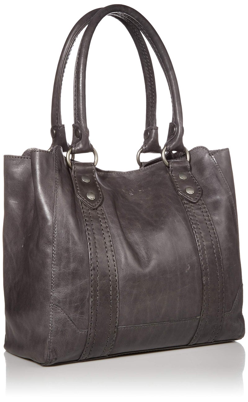 Frye womens Melissa Leather Handbag Tote Bag, Carbon, One Size US - Image 2