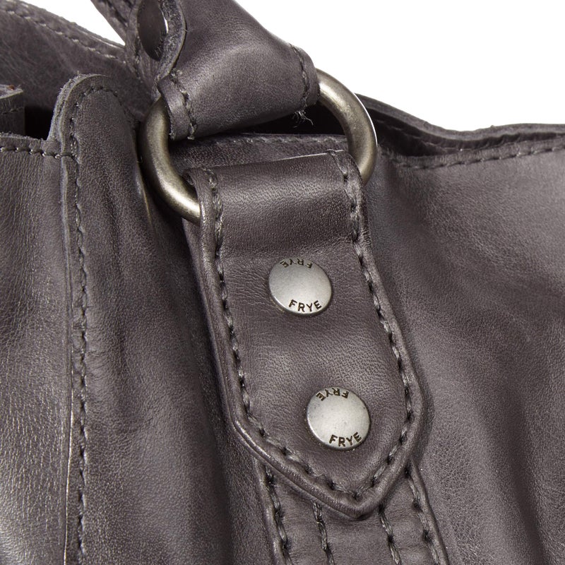 Frye womens Melissa Leather Handbag Tote Bag, Carbon, One Size US - Image 3