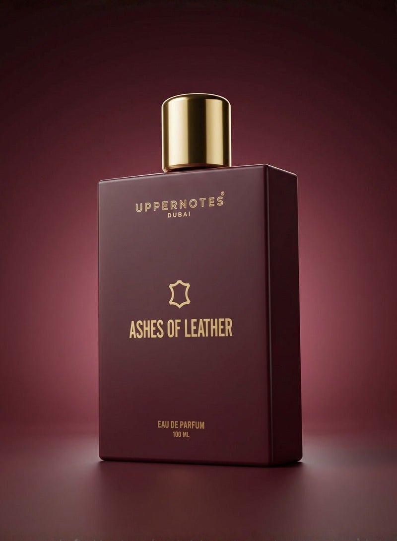 UpperNotes Ashes of Leather EDP Unisex Perfume 100ml | Cardamom Leather Jasmine Sambac Amber Patchouli | Bold Smoky Long Lasting Evening Fragrance UAE - Image 4