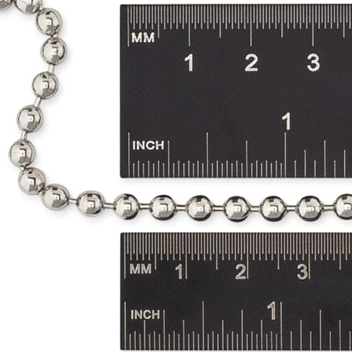 WAXAW 4.5” Beaded Ball Keychains (100 Pack) Stainless Steel (SS) Bead Size #6 Tag Chains USA Made - Image 5