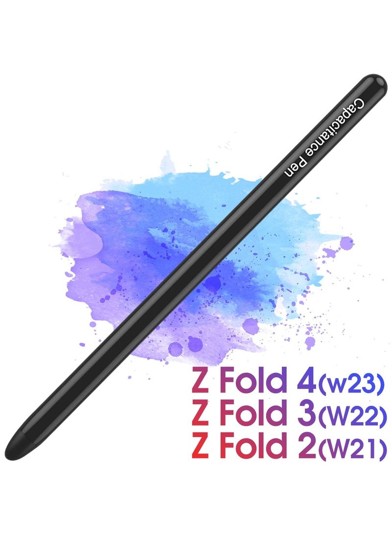 إصدار قابل للطي قلم بديل لجالاكسي Z Fold 4 لجهاز سامسونج جالاكسي Z Fold 4 5G قلم S + نصائح/رؤوس بديلة + دبوس بطاقة (أسود) - Image 1