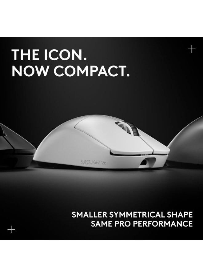 لوجيتيك ماوس الألعاب اللاسلكي PRO X SUPERLIGHT 2c، ماوس مدمج بوزن 53 جرام من الدرجة الاحترافية مع 5 أزرار قابلة للبرمجة، شحن USB-C، مستشعر 44K DPI، حتى 8 كHz للتصويت للكمبيوتر/ماك - أبيض - Image 5