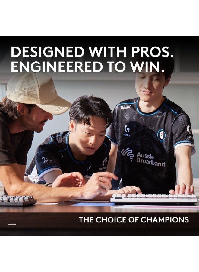 لوجيتيك ماوس الألعاب اللاسلكي PRO X SUPERLIGHT 2c، ماوس مدمج بوزن 53 جرام من الدرجة الاحترافية مع 5 أزرار قابلة للبرمجة، شحن USB-C، مستشعر 44K DPI، حتى 8 كHz للتصويت للكمبيوتر/ماك - أبيض - Image 4