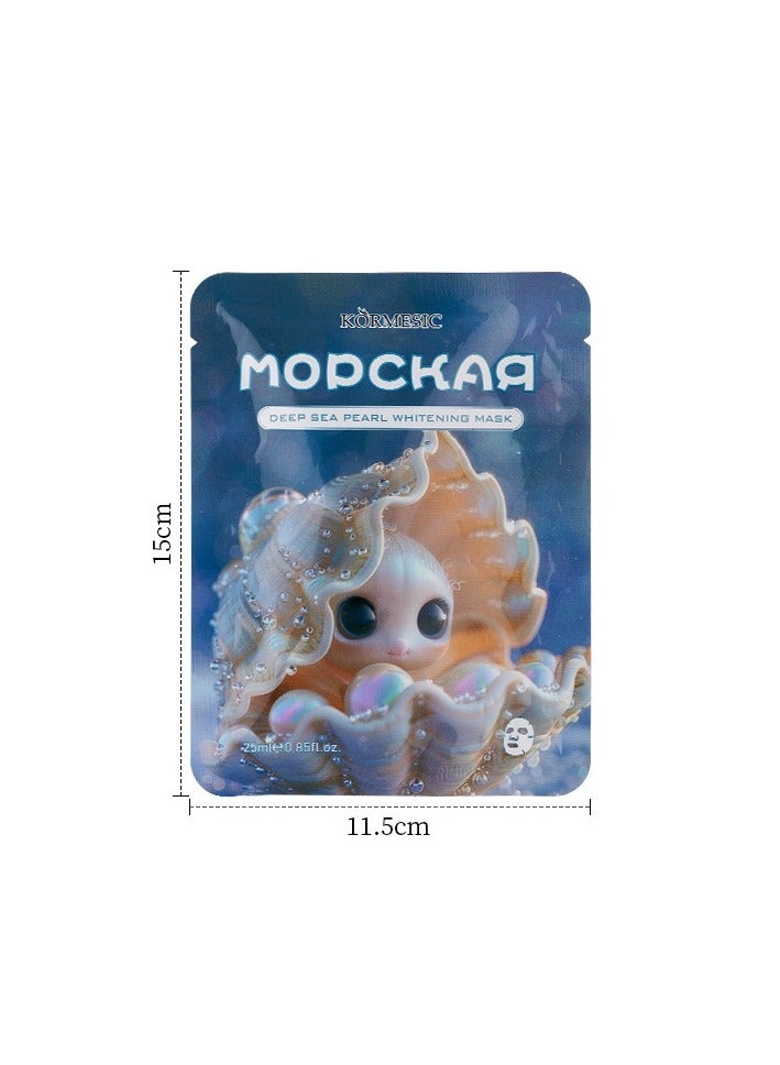 Kormesic قناع الوجه لؤلؤة البحر العميق 25 مل-5 حزم-مشرق وتغذية - Image 1